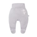 Joggers with feet sheep gray