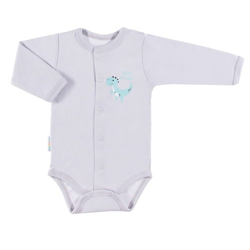 Bodysuit cardigan long sleve FAMILY gray