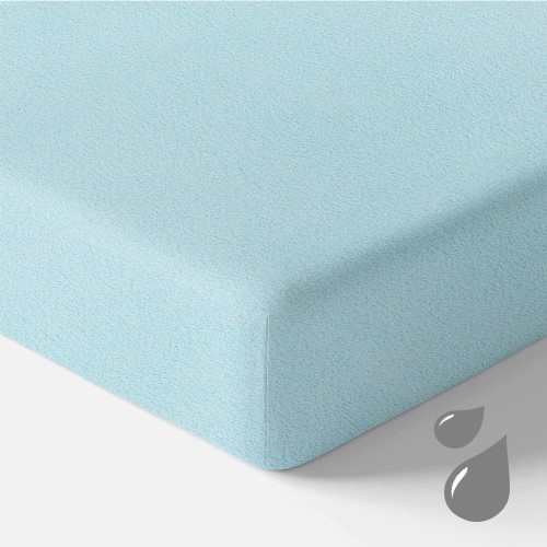 Waterproof frotte sheet turquoise 140x70