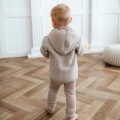 Dziecięca kurtka z wełny merino beżowa