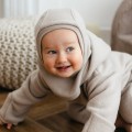 Kominarka merino beżowa dla niemowląt