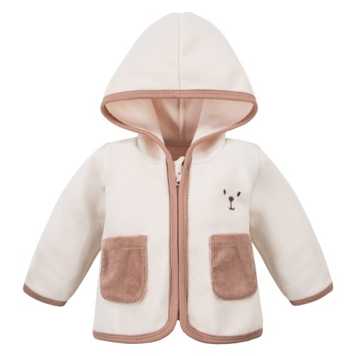 Ecru Kids' Fleece Jacket with Hood