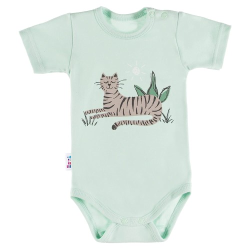Bodysuit short sleeve TIGER green