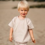 Beige Oversize children's T-shirt