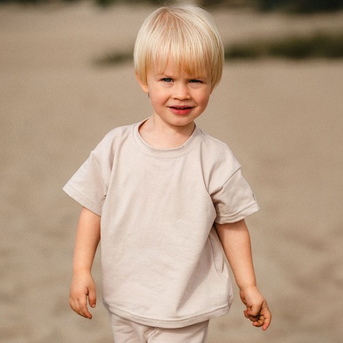 Beige Oversize children's T-shirt