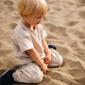 Beige Oversize children's T-shirt