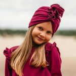 Детски тюрбан в бордо