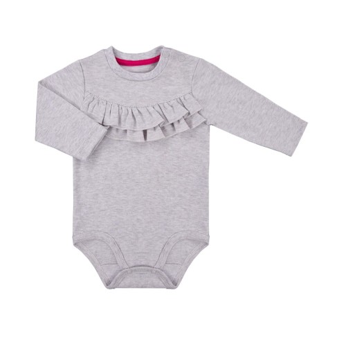 Боди с дълъг ръкав POWER сиво