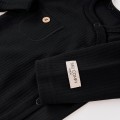Black Ribbed Snap Baby Bodysuit