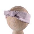 Heather girls’ headband with muslin bow