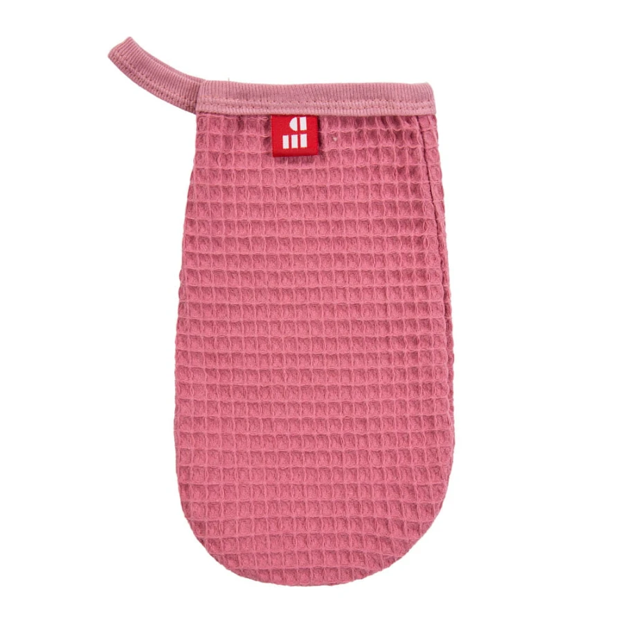 Myjka z wafelka bawełniana malinowa