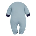 Baby sleepsuits blue with bear embroidery