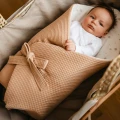 Beige baby nest with bears 75x75