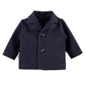 White shirt bodysuit, navy elegant trousers and navy blazer set