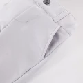 White shirt bodysuit, grey elegant trousers and grey blazer set
