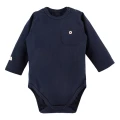 Baby ribbed bodysuit and leggings set in navy