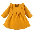 Honey dress with ruffles and bow headband set