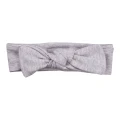 Dress with ruffles and bow headband set grey
