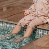 UV шорти бежови с круши