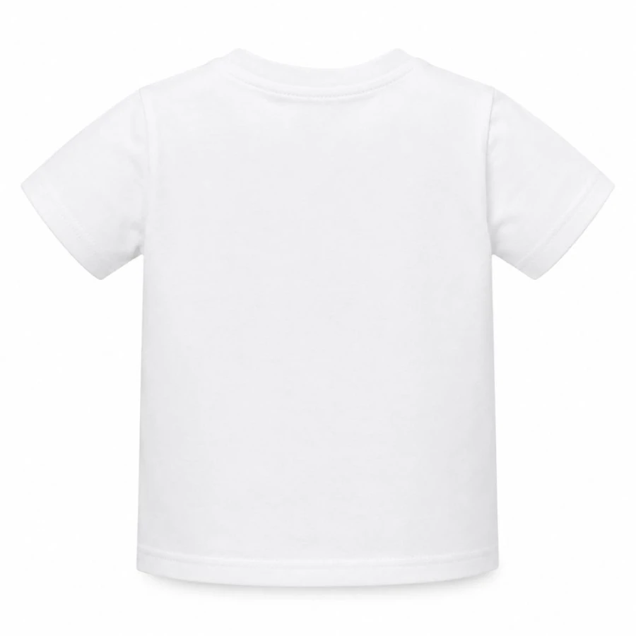 Бяла детска тениска premium basic