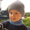 Czapka merino szara