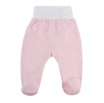 Jogger with feet BABY LOVE pink