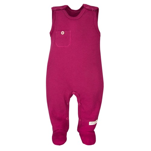 Бебешки гащеризони за сън с джобче SIMPLY COMFY бордо