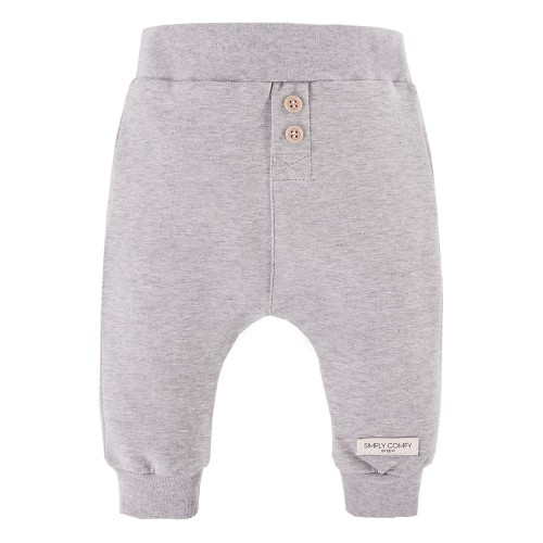 Trousers gray with buttons