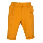 Trousers with frills honey