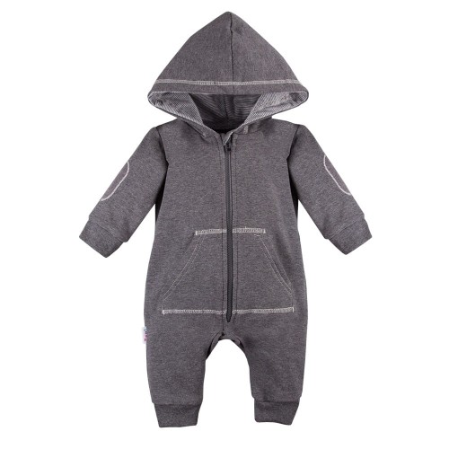 Hooded playsuit UNIQUE dark gray