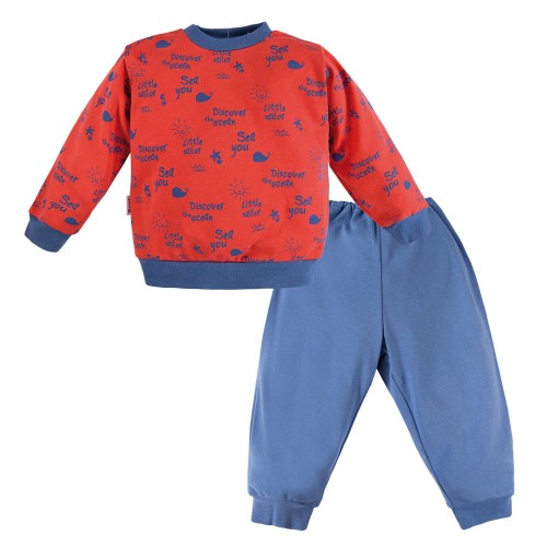Pajamas red/blue
