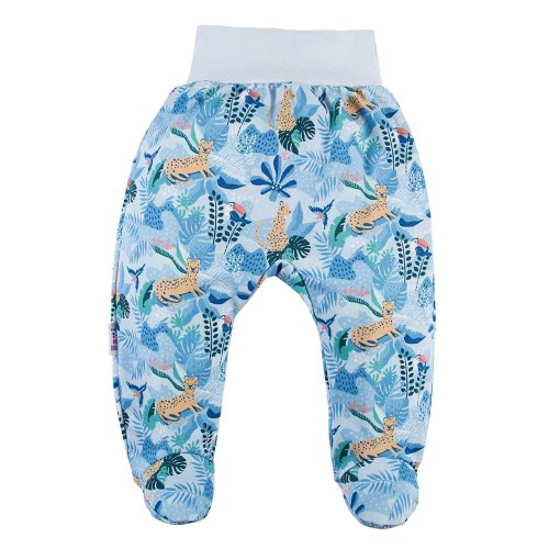 Joggers with feets NATURE blue 