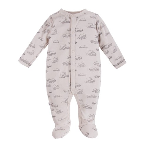 Sleepsuit BALLLONS beige with clouds