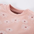 T-shirt dziecięcy różowy w stokrotki