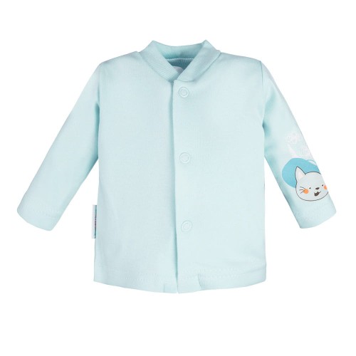 KIMONO SHIRT FAMILY COTTON TURQUOISE