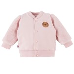 Bomber jacket with patch pink