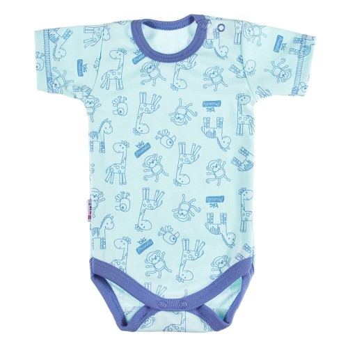Bodysuit short sleeve SAWANNA turquoise/print