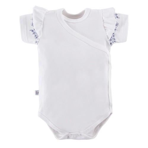 Cardigan bodysuits white with blue flowers 