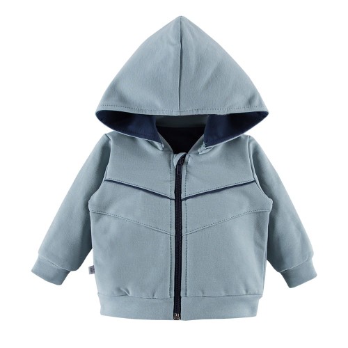 Hooded baby sweatshirt green