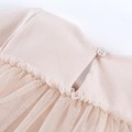 Elegancka sukienka dziewczęca beżowa