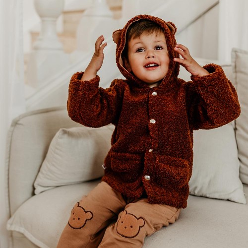 Hooded sweatshirt brown
