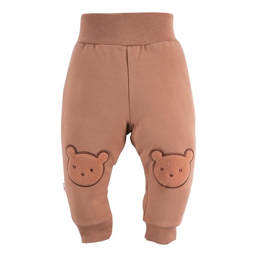 Trousers with teddy bears beige