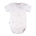 Cardigan bodysuit with leaves pattern