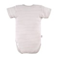 Cardigan bodysuit with delicate print all over beige