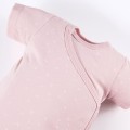 Cardigan bodysuit with flower pattern