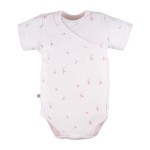 Cardigan bodysuit with flower pattern