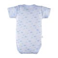 Cardigan bodysuit with cloud pattern