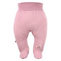 Joggers with feet with a flower pattern pink