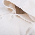 Bluza polarowa z kapturem ecru