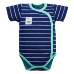 Cardigan bodysuits navy blue with stripes